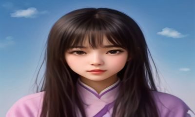 欧美通勤穿搭视频封面，博主在写字楼大厅身穿宽肩西装配阔腿裤展示造型，背景简洁明亮